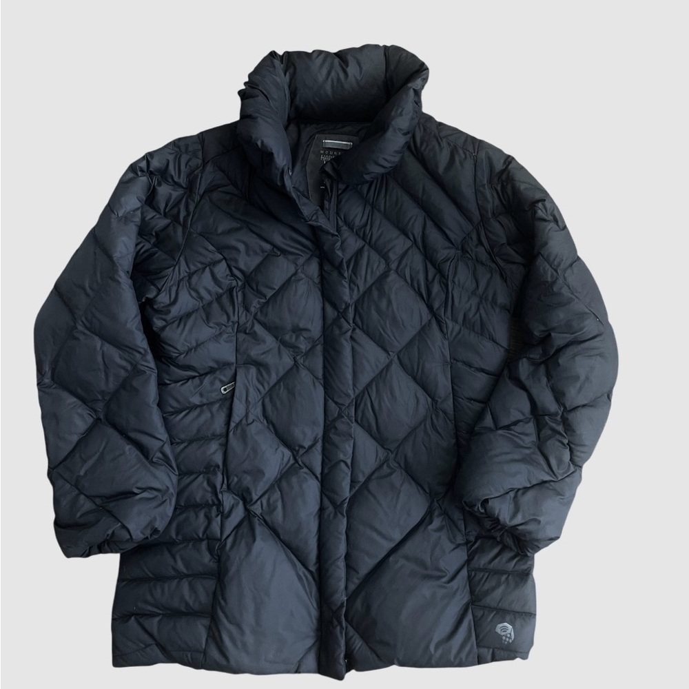 Mountain Hardware Black 650 duck down fill mid length puffer coat Womens Size XL